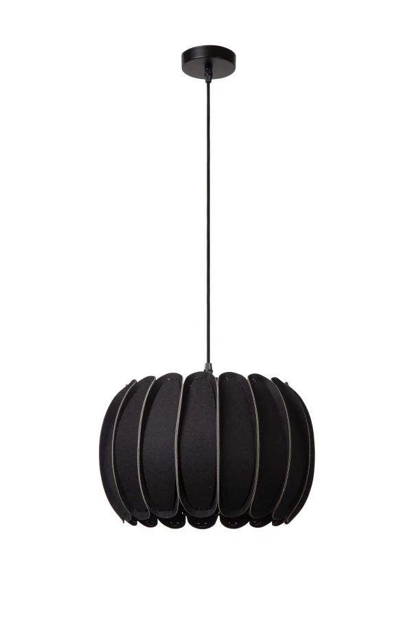 Lucide SPENCER - Hanglamp - Ø 30 cm - 1xE27 - Zwart - uitgezet